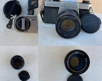 Spotmatic  Vintage Asahi Pentax 35mm Film Camera
Plus 50mm & 135mm Asahi lens’s