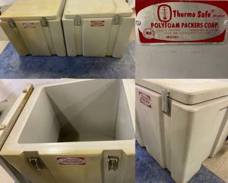 2 Model 285 Thermo Safe Brand Dry Ice Coolers