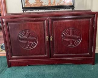 Rosewood Display Cabinet