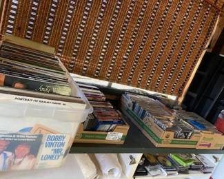 Lots of CDs DVDs Records etc