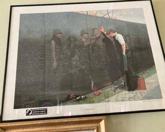 Reflections Vietnam War Wall Memorial Framed