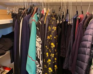 Lots of high end clothing - Max Mara, Commes De Garcon and other designers