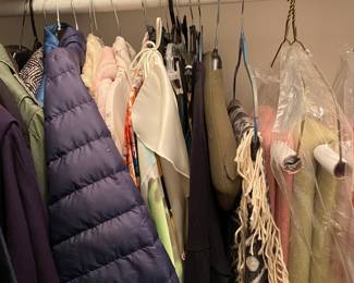 Lots of clothing and blankets