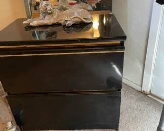 Matching night stand to black dresser.