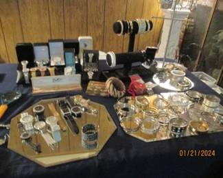 Costume Jewelry, bracelets and watches.  