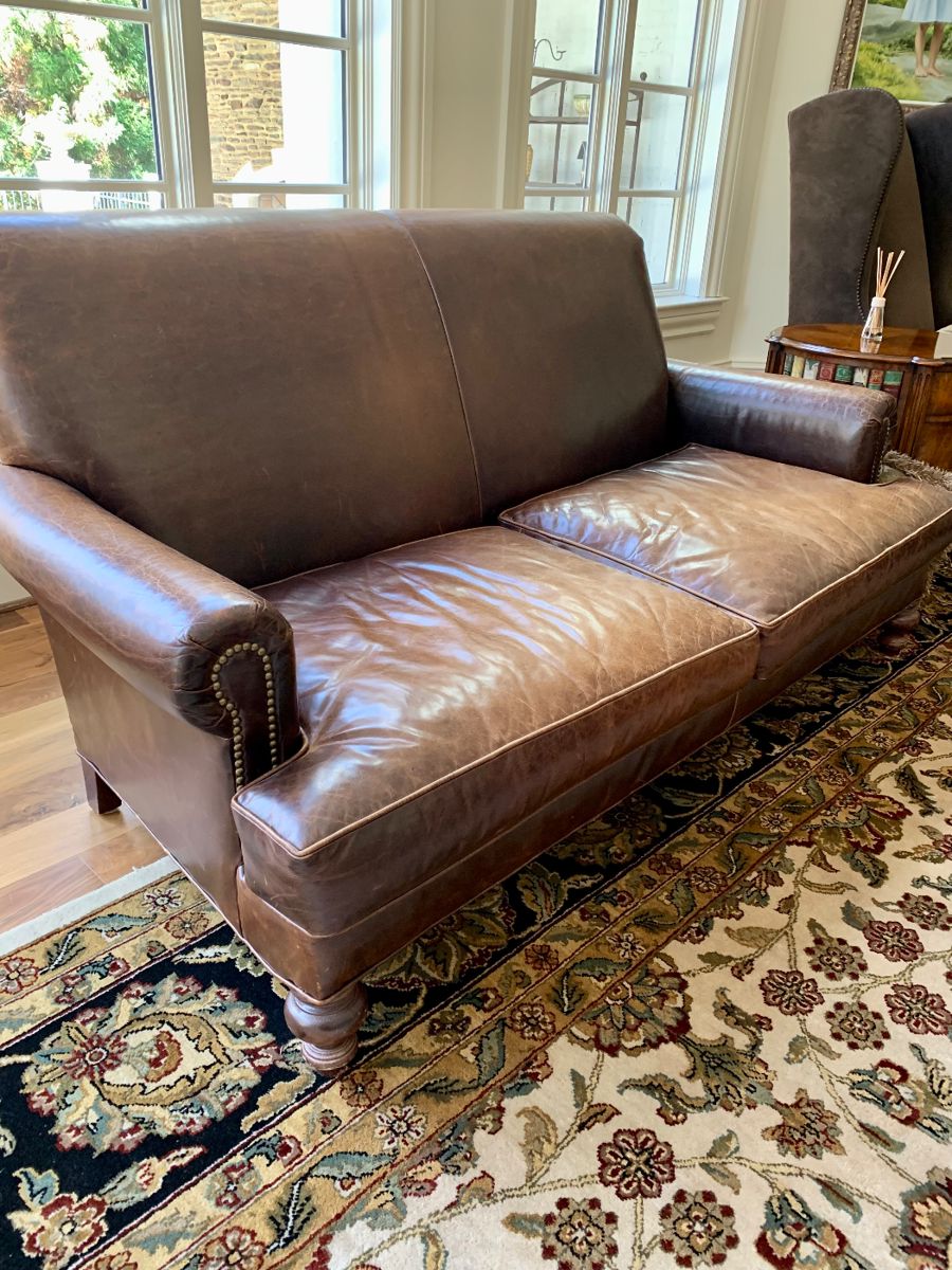 Leather Settee