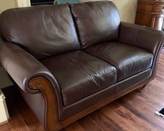 Leather Loveseat