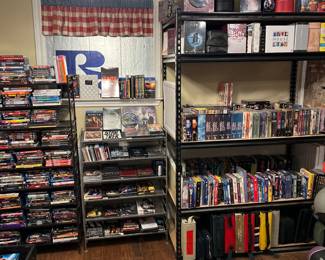 Library of DVDs never used