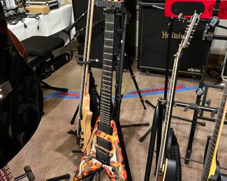 We have 6, 7, and 8 string guitars