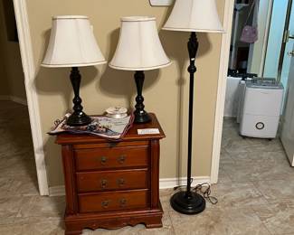Lamps and bed tables