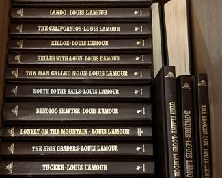 HIGHLY SOUGHT AFTER LOUIS L’AMOUR LEATHERETTE COLLECTOR BOOKS 