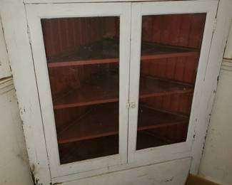 Farmhouse Pine Corner Cabinet