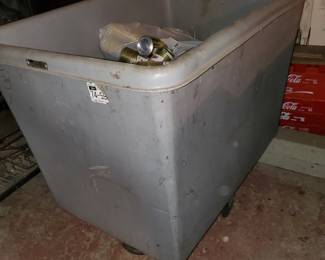 Pair of Large, 4 Wheel Rolling Bins