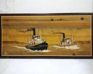 LUDY GUTIERREZ PAINTING ON PANEL