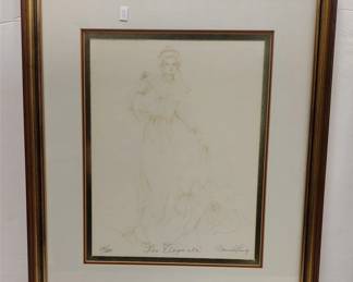 CONNIE KING LIMITED EDITION PRINT TITLED "TRES ELEGANTE"  PENCIL SIGNED AND NUMBERED 
Connie King was the first mayor of Shoreline