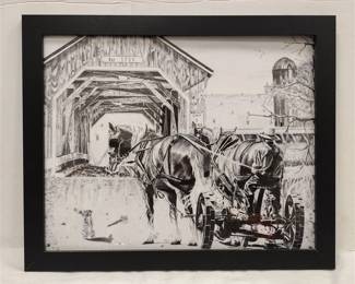 COVERED BRIDGE PRINT