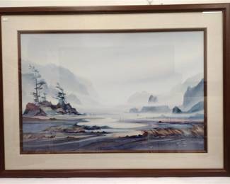 LARGE JOHN EBNER SIGNED PRINT