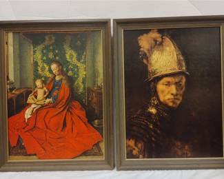 PAIR OF PRINTS OF MASTER PAINTINGS
