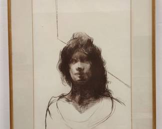 PENCIL SIGNED PORTRAIT LITHOGRAPH