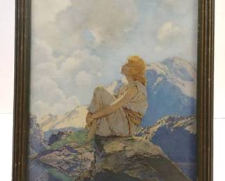  MAXFIELD PARRISH PRINT MORNING