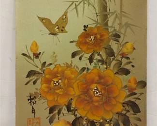 ASIAN FLORAL STILL LIFE