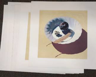 EIGHT OFFSET LITHOGRAPH PRINTS. TITLED 'ARRANGEMENT WITH HARBOR BARNACLES