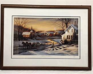 TERRY AVON REDLIN (1937-2016) SIGNED PRINT