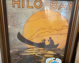 Framed Sheet Music Print "Hilo Bay"