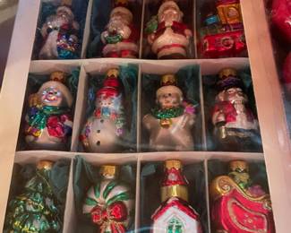 Assortment of Blown Glass Ornaments