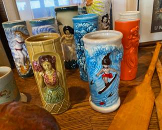 Assortment of Tiki Hula Girl Glasses