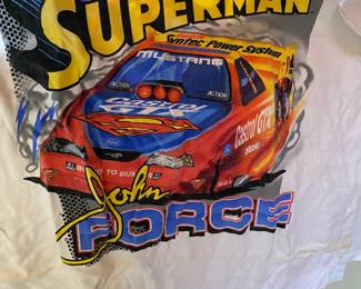 Graphic T-Shirt "1999 John Force Superman DC Nascar"