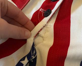 American Flag Themed Bell Bottom Pants