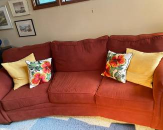 Rust Orange Couch