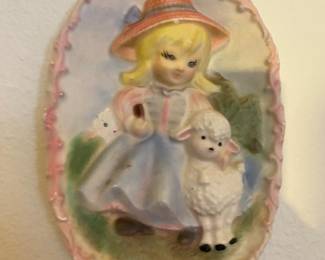 Nursery Wall Plaque "Mary Had a Little Lamb"
