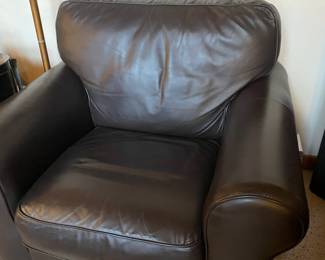 Brown Leather Arm Chair