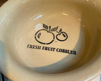 Moira Pottery Fresh Fruit Cobbler Dish