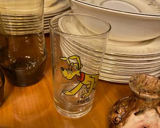 Walt Disney's Pluto Drinking Glass