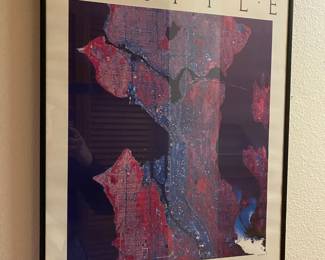 Framed "Seattle Cosmic Images" Poster