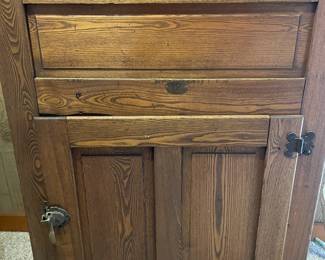 Circa 1920's Oak Ice Chest