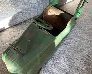 Circa 1950's Children's Green Pedal/Push Car