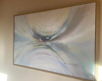 Biomorphic Abstract Painting by A. Killian