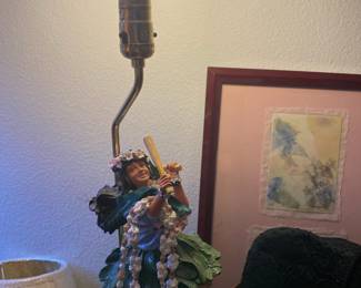 Figural Lamp with Hawaiian Dancer