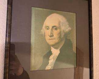 Framed & Matted Portrait of George Washington