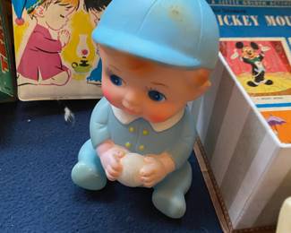 1960s Boy Baby Nursery Squeak Toy