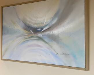 Biomorphic Abstract Painting by A. Killian