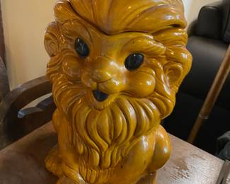 Crowned Lion Cookie Jar