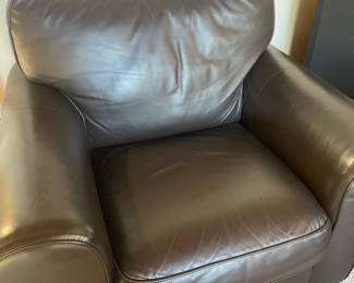 Brown Leather Arm Chair