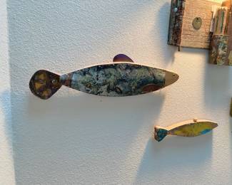 Wood Carved/Painted Fish Wall Decor