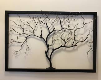 Metal wall art - winter tree