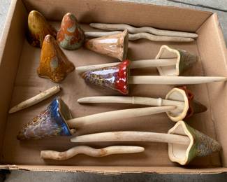 Ceramic mushrooms 